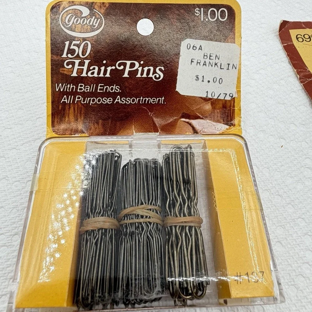 1975 GOODY 4 Stay Tight Acetate Mini Combs #550 NOS 2